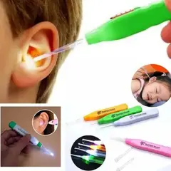 GENERICO - Limpiador de oídos para bebes y niños con luz led