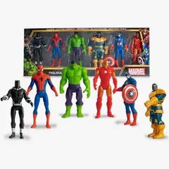 MARVEL - Set De Figuras Articulables Y De Jebe Avengers
