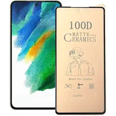 GENERICO - Mica Film Cerámica Mate para Samsung S21 Fe Pegamento Completo