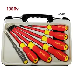 STANLEY - PROMO JUEGO 7 PIEZAS DESARMADORES AISLADOS 1000 VOLTIOS ELECTRICISTA 60-175