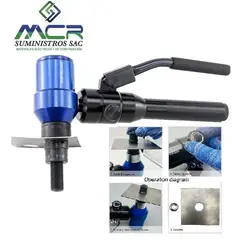 GENERICO - Sacabocado Hidraulico Perforador de agujeros de 1/2 a 2 pulgadas