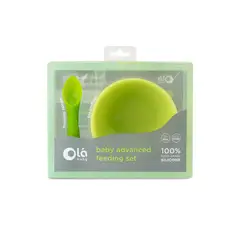 OLABABY - SET DE ALIMENTACION PARA BEBE - BOWL AL VAPOR Y CUCHARA