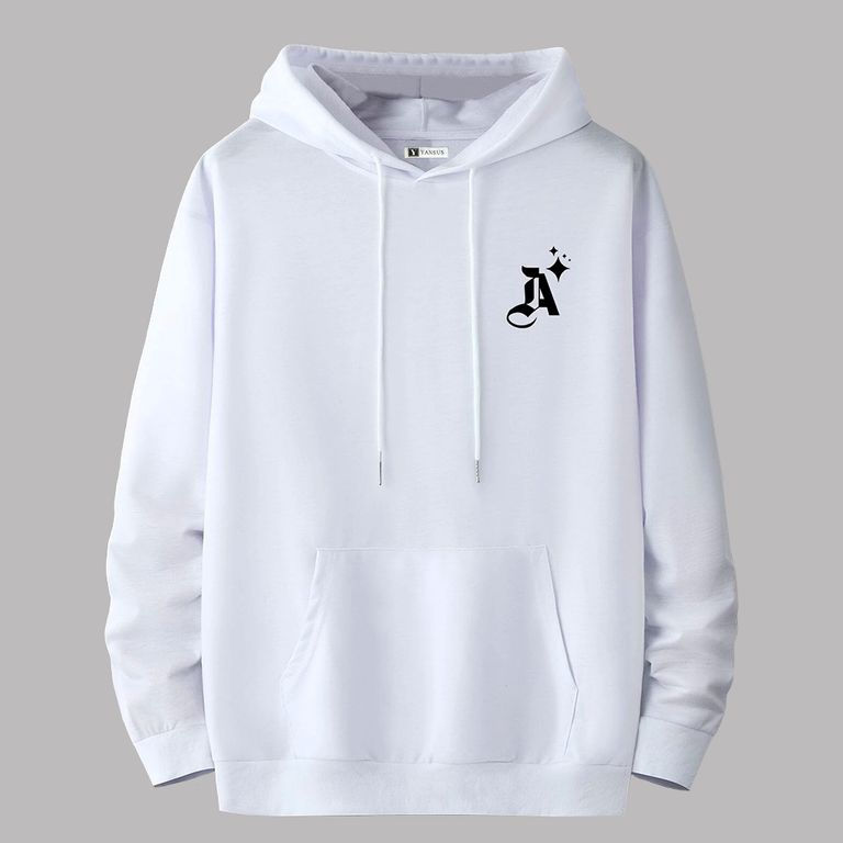 Polera Hombre Blanco Estampado Letra