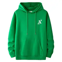 YANSUS - Polera Hombre Verde Estampado Letra