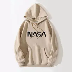 YANSUS - Polera Hombre Beige con Estampado Nasa