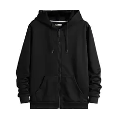 YANSUS - Polera Casaca Negro Capucha