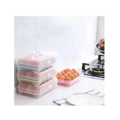 GENERICO - Bandeja organizadora de huevos de 15 compartimientos 100% calidad