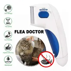 GENERICO - Peine Cepillo Eléctrico Anti Pulgas para Mascotas Perro Gato