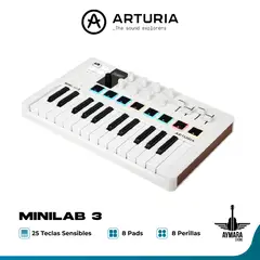 ARTURIA - MINILAB 3 WHITE CONTROLADOR MIDI