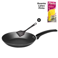 PANELUX - Sartén con Espátula 32 cm Color Negro Línea Magnific -