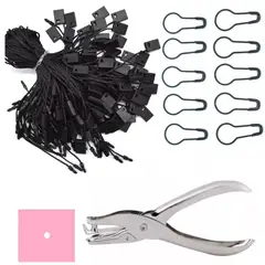 GENERICO - Pita Para Colgar Etiquetas Imperdibles Perforador Cartón