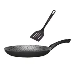 PANELUX - Sartén con Espátula 24 cm Color Negro Línea Máximum -