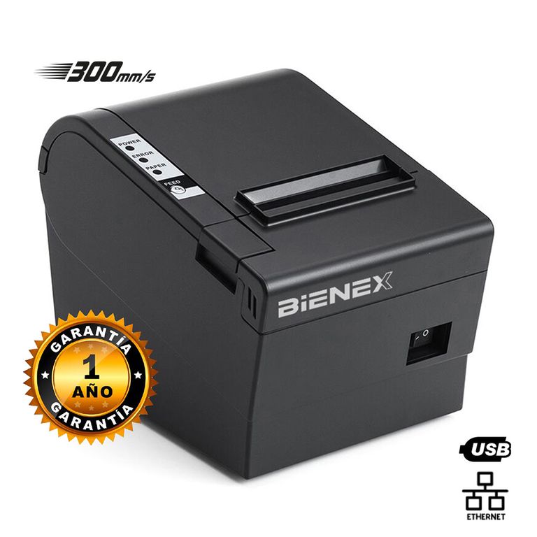 Impresora ticketera termica ETHERNET LAN USB 80mm
