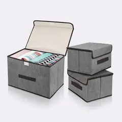 OEM - Caja de almacenamiento plegable a prueba de polvo color Gris