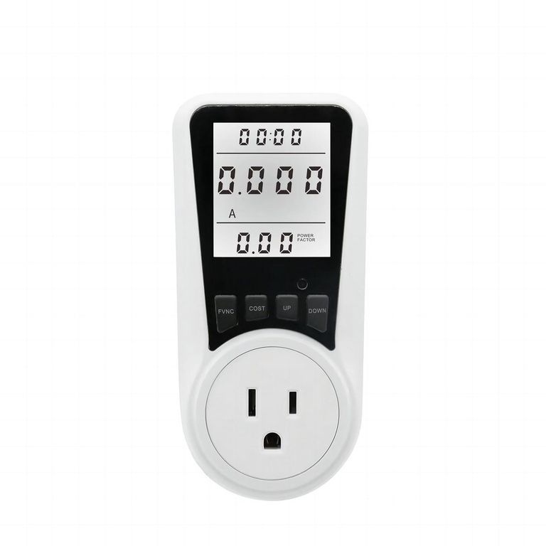 Medidor de Potencia Vatimetro Digital Kwh mide tu consumo de luz socket americano PMB05