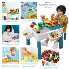 GENERICO - Mesa de bloques de construcción didácticos