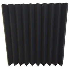 FOAM - ESPUMA ACUSTICA TIPO SIERRA PUR NEGRO 50CM X 50CM X 2PULG