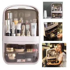 GENERICO - Organizador de maquillaje acrílico Beige