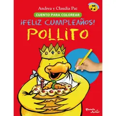 PLANETA JUNIOR - FELIZ CUMPLEAÑOS, POLLITO. PARA COLOREAR