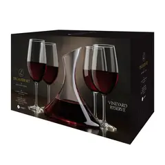 LIBBEY - Juego de 4 Copas y Decantador 5 Piezas