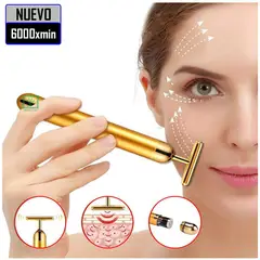GENERICO - Rodillo Masajeador Facial de Vibración