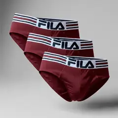 FILA - Pack x3 Trusa Hombre Vino