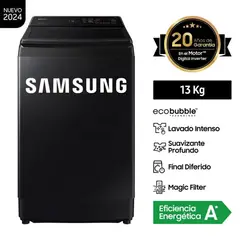 SAMSUNG - Lavadora 13 Kg Eco Inverter WA13CG5441BVPE Negro