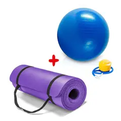HOLGU - Pelota Pilates Yoga Terapeutico 85cm Mat Importado 10mm