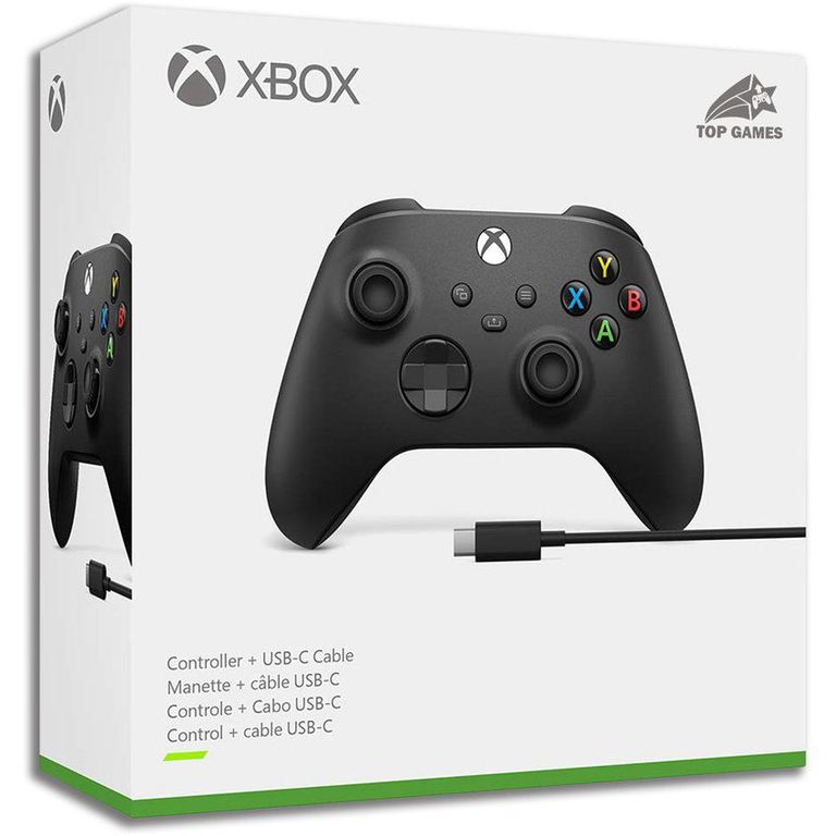 Mando de xbox series x-s + cable usb-c compatible con pc.