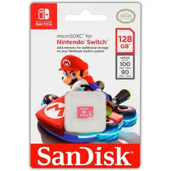 SANDISK - Memoria micro sdxc 128gb para nintendo switch oficial