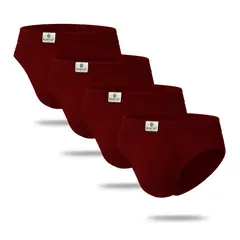 BOSTON - Pack x4 Trusas Recubierto Bikini Vino