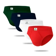 BOSTON - Pack x4 Trusas Recubierto Bikini Multicolor