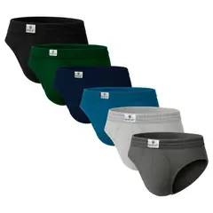 BOSTON - Pack X6 Trusas Bikini Algodón Multicolor