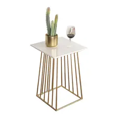 DECOR MESAS - Mesa Lateral Grillet - Mármol