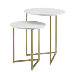 DECOR MESAS - Mesa Lateral Dúo - Mármol