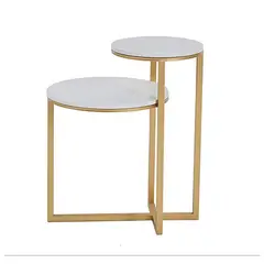 DECOR MESAS - Mesa Lateral Dos en Uno - Mármol