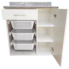 GENERICO - Verdulero De Melamine 3 Pisos