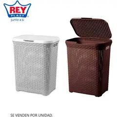 REYPLAST - Cesto Ratán Grande Marron