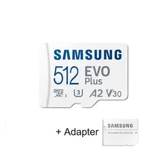 SAMSUNG - 512gb Microsd Evo Plus 130mbs UHS-I Micro SD U3 4K