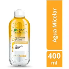 GARNIER - Agua micelar con aceite óleo 400 ml skin active