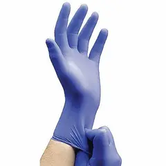GENERICO - GUANTES DE NITRILO AZUL COBALTO TALLA "L" CAJA X 100 UNIDADES