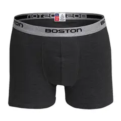 BOSTON - Bóxer Corto Elástico Visible Plomo Oscuro