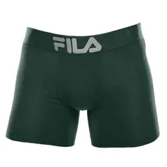 FILA - Bóxer Pretina Ancha Verde Oscuro