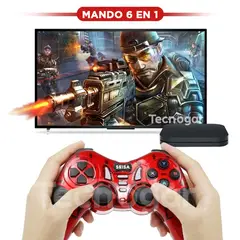 SEISA - Mando 6 En 1 SJ-913 para Android / PC / PSII / PSIII / Xbox Rojo