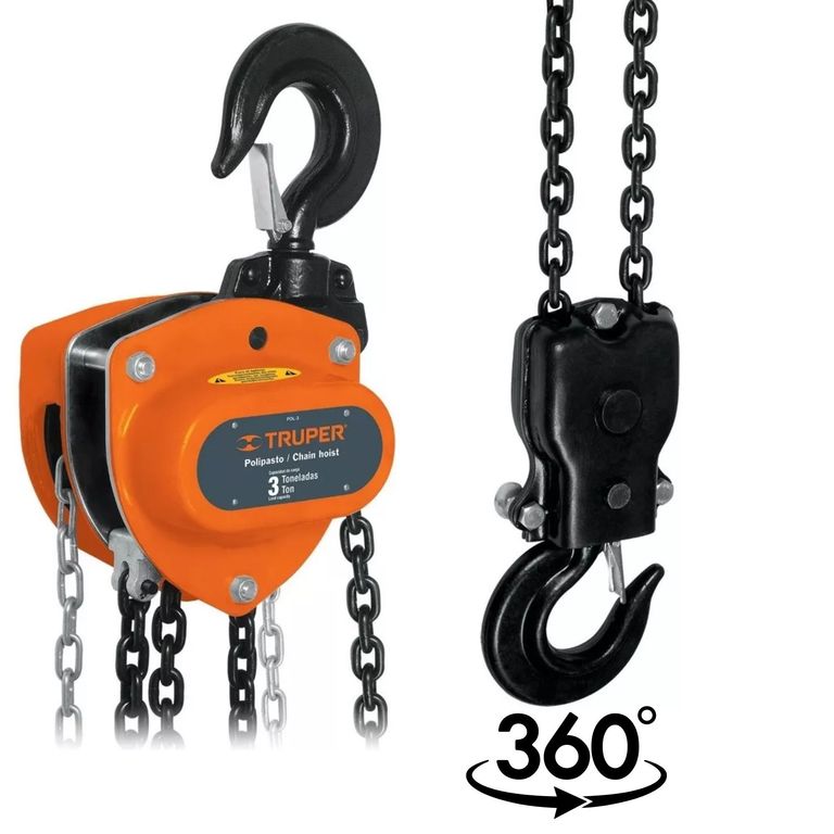 Tecle con cadena 3 Toneladas,