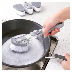 GENERICO - Cepillo 2 en 1 para limpieza de ollas o sartenes