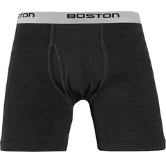 BOSTON - Bóxer Largo Elástico Visible Plomo Oscuro