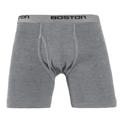 BOSTON - Bóxer Largo Elástico Visible Plomo Claro