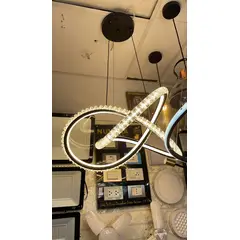 GENERICO - Lampara colgante led forma de infinito incluye control remoto