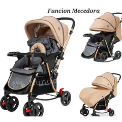 BABY HAPPY - Coche para Bebe Super Acolchado Beige